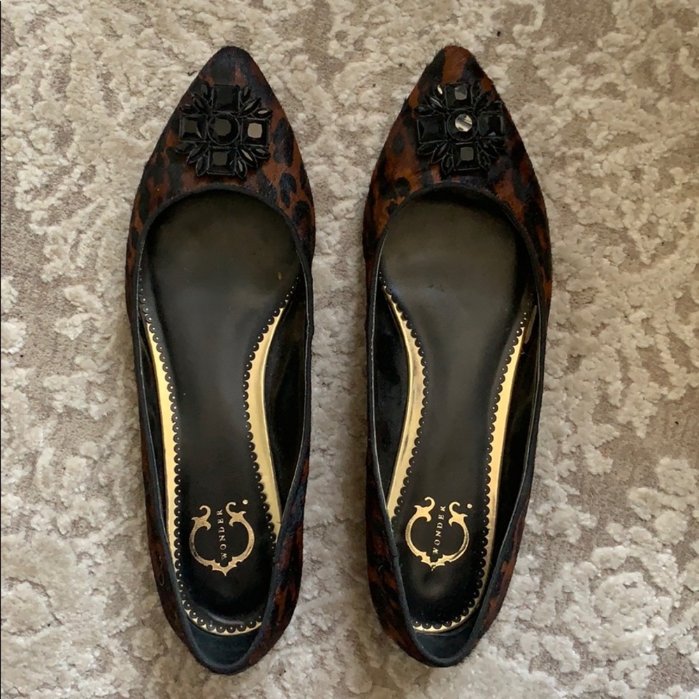 C Wonder Animal print Flats- Pony hair